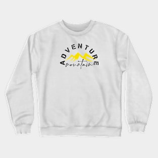 Mountain adventure design Crewneck Sweatshirt